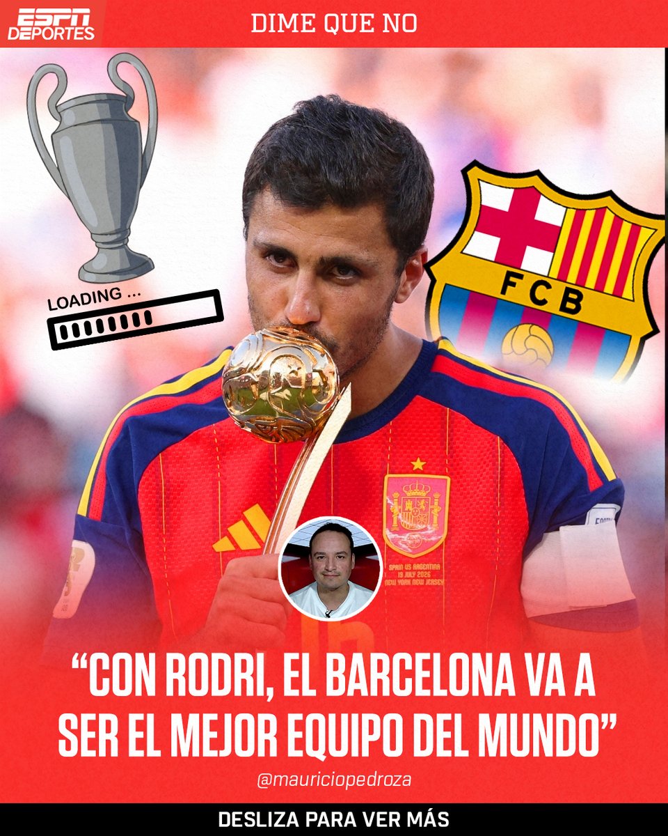 "Rodri en el Barça hace que el resto del futbol tiemble".😤⚽️🔵🔴 ¡Dile que No a mauricio pedroza!🔥