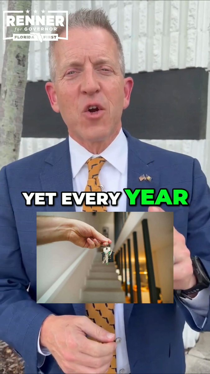 Homeownership should be rewarded, not punished. As Governor, I'll fight to eliminate homestead property taxes, lower insurance costs, and make it easier for Floridians to own and keep a home. It's time to make Florida affordable again.
