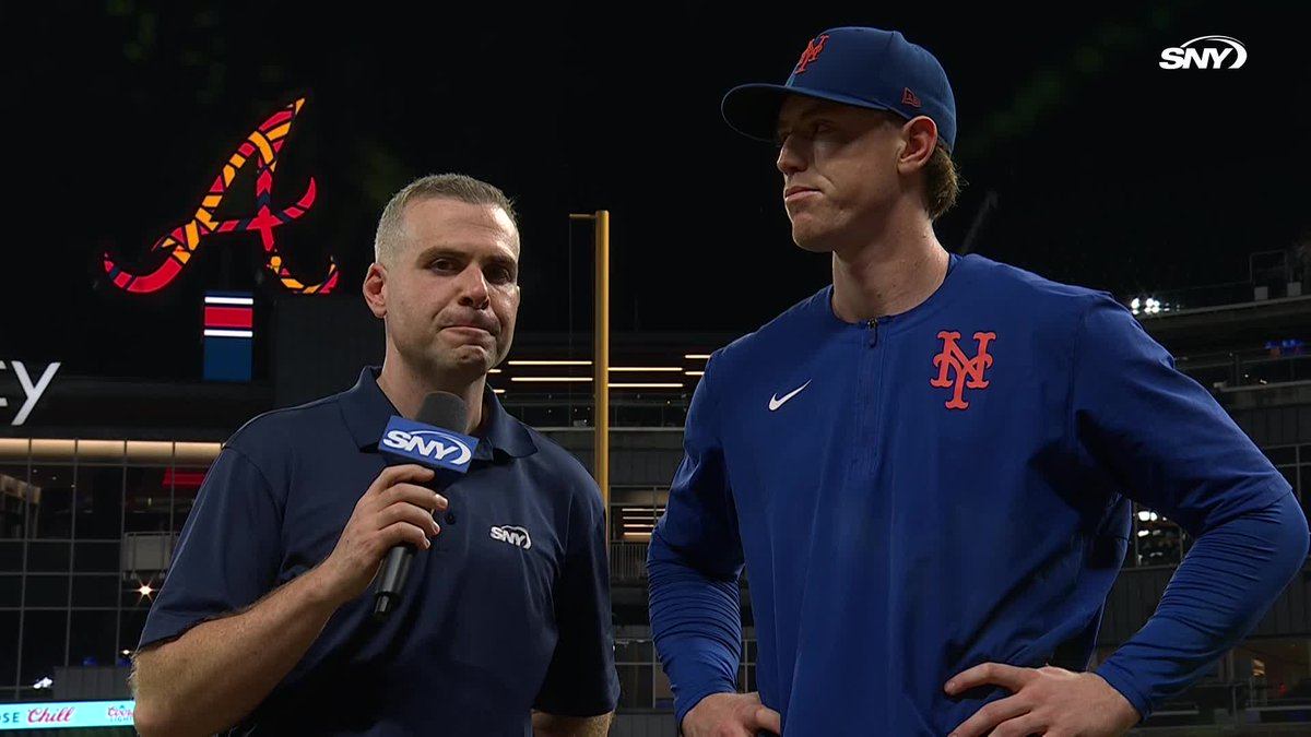 "We're rallying around each other right now and we're playing some good ball." Brett Baty talks with Steve Gelbs after hitting a grand slam in the Mets' 8-5 win over the Braves!