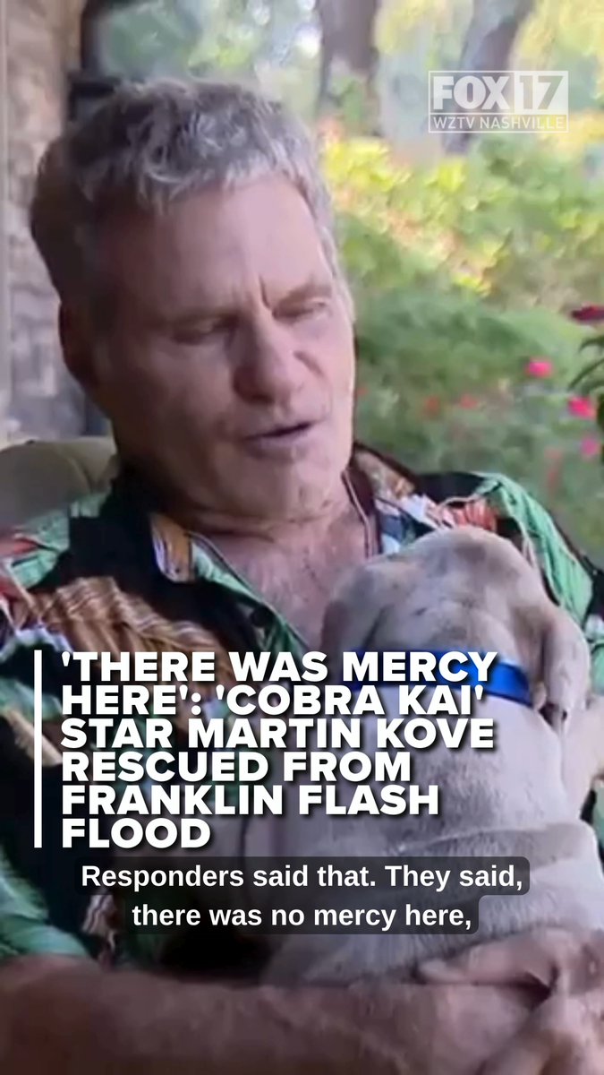 “The Karate Kid” and “Cobra Kai” actor Martin Kove found himself in a real-life rescue this weekend after floodwaters surrounded his Franklin-area home, an experience he says is raising questions about development and where water will go as the area continues to grow. Kove, known for playing John Kreese in “The Karate Kid” franchise and Netflix’s “Cobra Kai,” said first responders reached him, a friend and his new 12-week-old puppy, Winston, by boat after Five Mile Creek rose around his property.