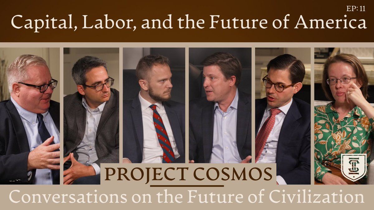 Can America Realign Capital and Country? (0:00) Regional elites and the idealized industrial past (5:54) Globalization, the "fissured economy," and national security (32:07) Reindustrialization and workforce training (1:07:24) Tariffs, immigration, and labor markets (1:33:47) Monopolies, antitrust, and industrial policy (1:59:02) Beyond consumer welfare: Hamilton's vision for America Johnny Burtka is joined by Brent Parton, Oren Cass, Julius Krein, Helen Andrews, and Michael Lind for our latest episode of Project Cosmos!
