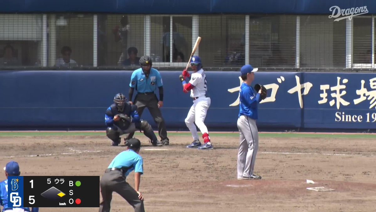 完璧に振り抜いた ロドリゲスが2ランホームラン ⚾️中日×DeNA(ファーム) #dragons #だったらDAZN