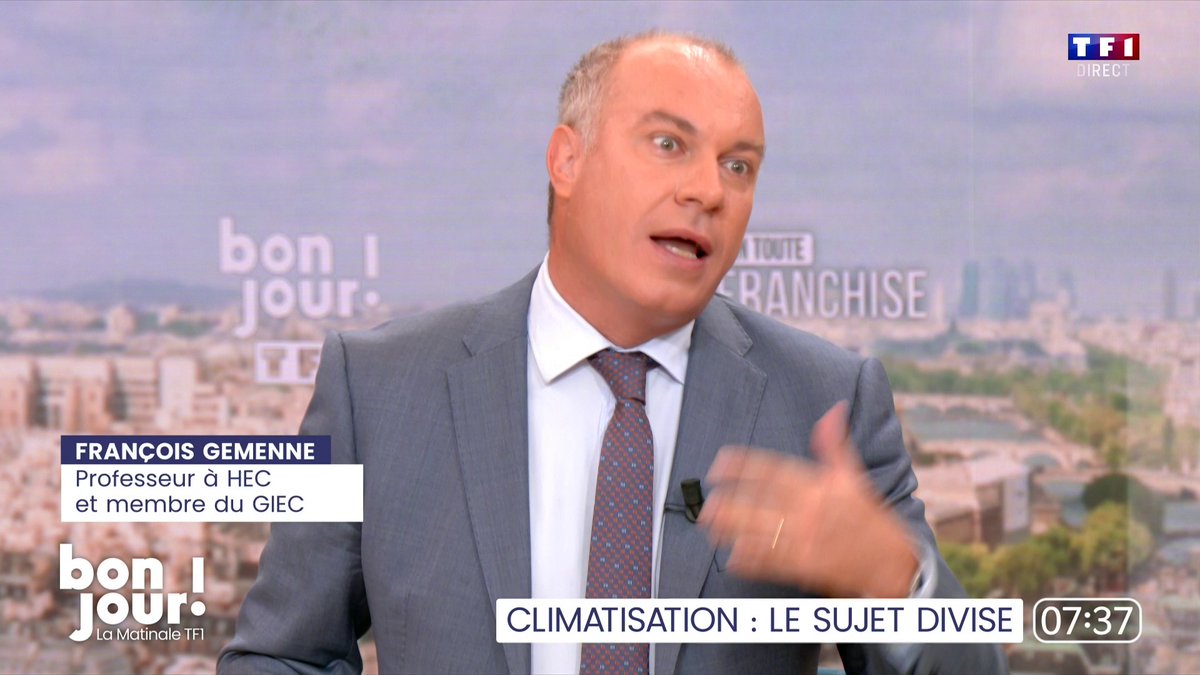 🌡️ Réchauffement climatique : "J’ai de la colère quand je vois le crédit qui est donné à des voix climatosceptiques, à des personnes dans le déni de la science et de la réalité", estime le chercheur François François Gemenne, membre du GIEC