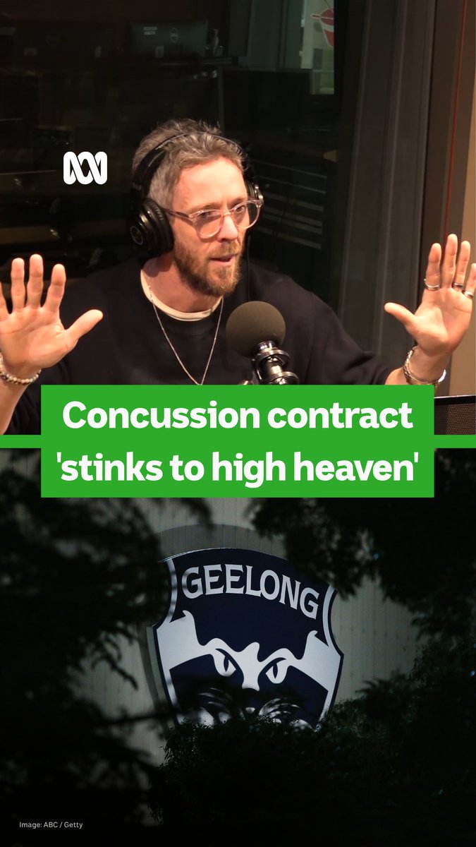 "At best a high level of naivety, and at worst, significant deceit." ✍️ Bob Murphy says Geelong's concussion contract "stinks to high heaven" with a need for greater transparency. Listen in full on ABC AFL DAILY with @corbinmiddlemas and Bob Murphy