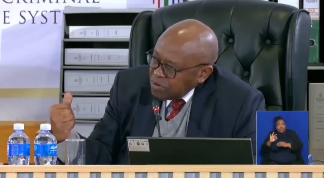 Chair Madlanga is very angry, as he should. Fadiel Adams says he couldn't prepare his statement since October because his laptop freezes. 🤣😂 The Chair told him he doesn't take the Commission serious and the people he's representing in parliament. He's knocking on prisons door this one. He'll return on the 19th August 2026. #MadlangaCommission