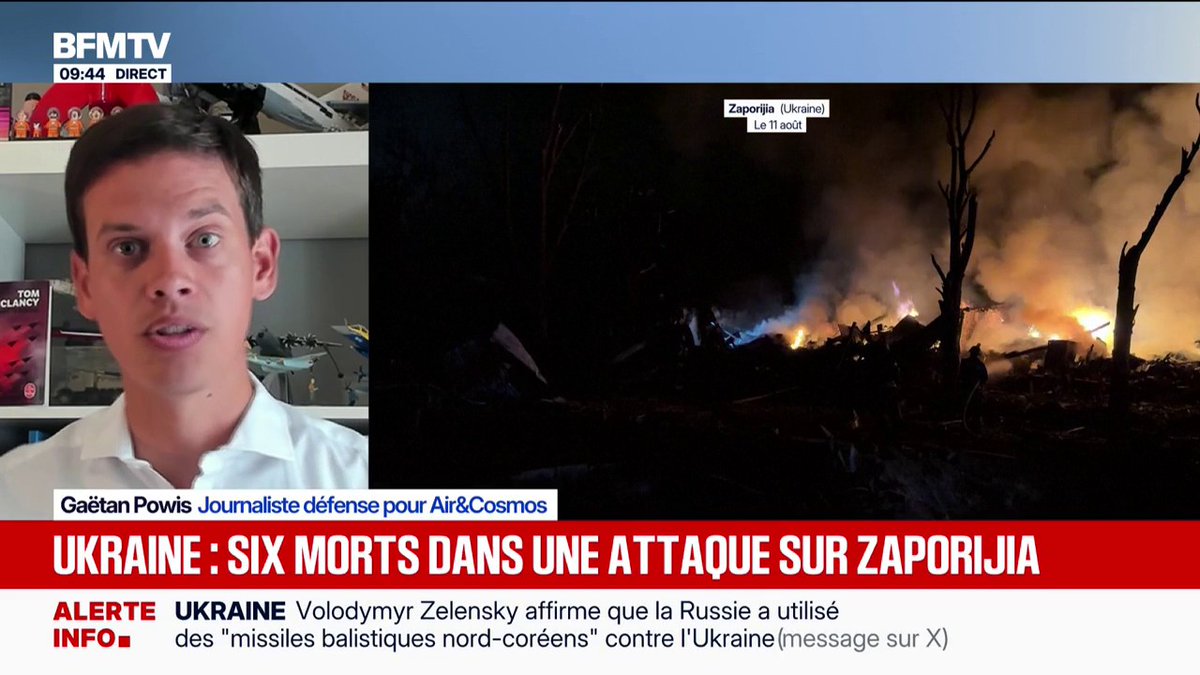 Guerre en Ukraine: "Ce n'est pas la première fois que la Russie utiliserait des missiles nord-coréens", rappelle Gaëtan Powis, journaliste défense pour Air&amp;Cosmos