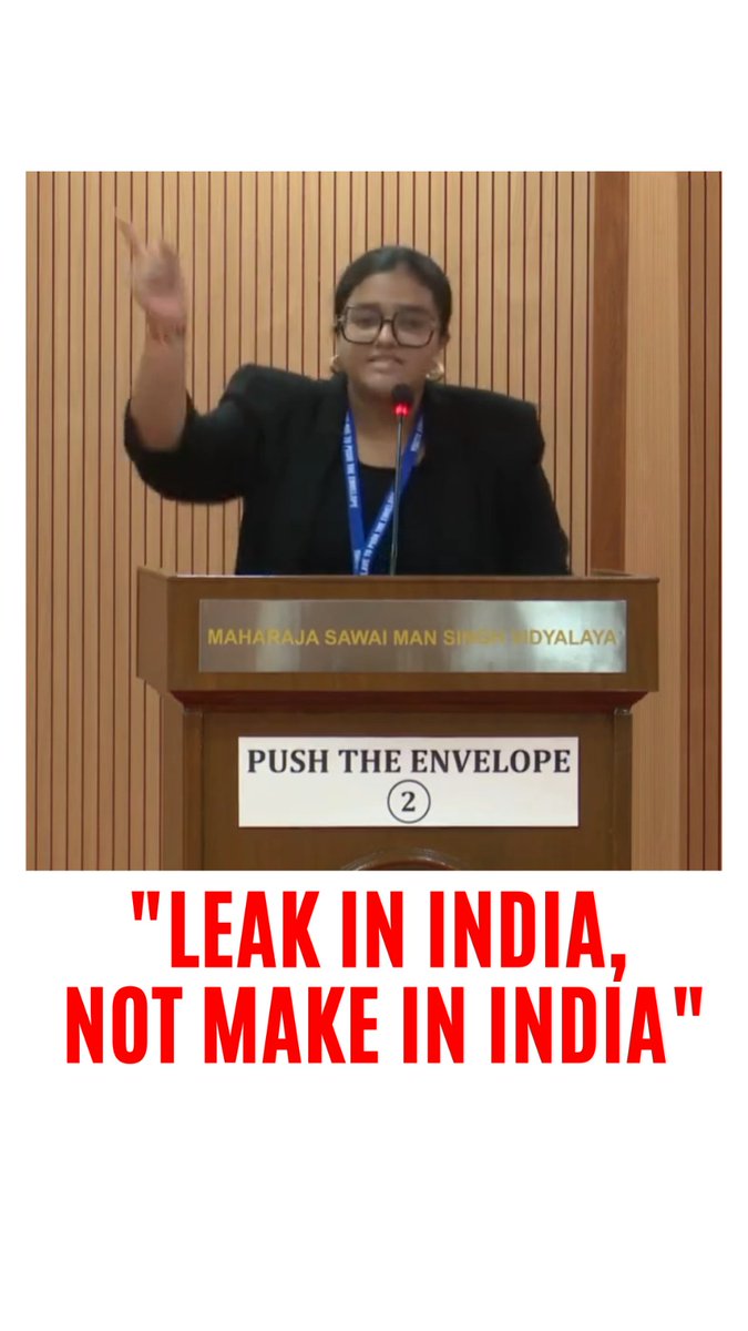 Kiara Aggarwal from Springdales School in Delhi has become instantly viral after her fiery speech regarding Gen Z Protests, Paper Leaks, & the institution crackdown on the 15 year old girl part of #CJP protests. During her speech at the competition in Sawai Man Singh Vidyalaya, Jaipur, she said that instead of Make in India it has become Leak in India.