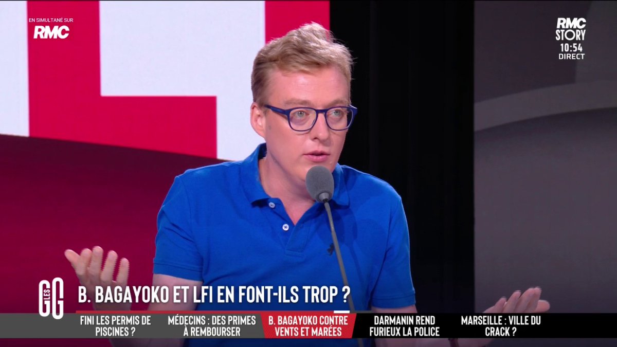 🤔 Bally Bagayoko et LFI en font-ils trop ? Antoine Diers : "Charles Pasqua disait : 'Quand tu fais face à une affaire, il faut créer une affaire dans cette affaire.' C’est ce à quoi on assiste avec le journaliste Frédéric Haziza" #GGRMC