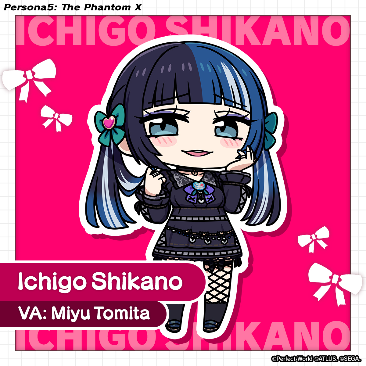 Get ready for Ichigo Shikano! Berry nice to meet you! 🍓 Be sure to check out her brand-new artwork and voice lines! ✨ #P5XEN #IchigoShikano