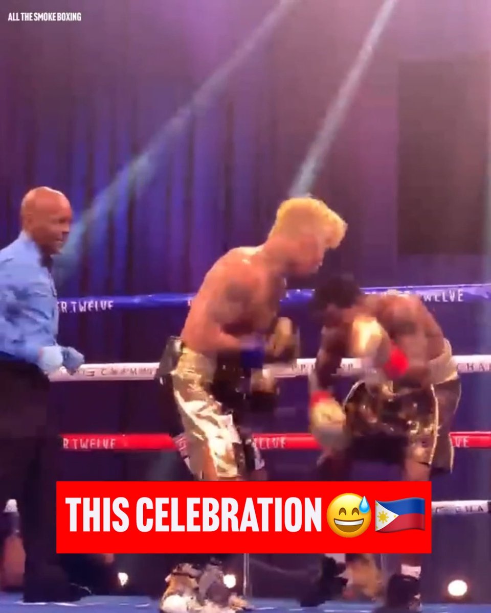 STRONG CELEBRATION 💪🇵🇭 John Riel Casimero starting doing push-ups in the ring when he stopped Duke Micah 😅
