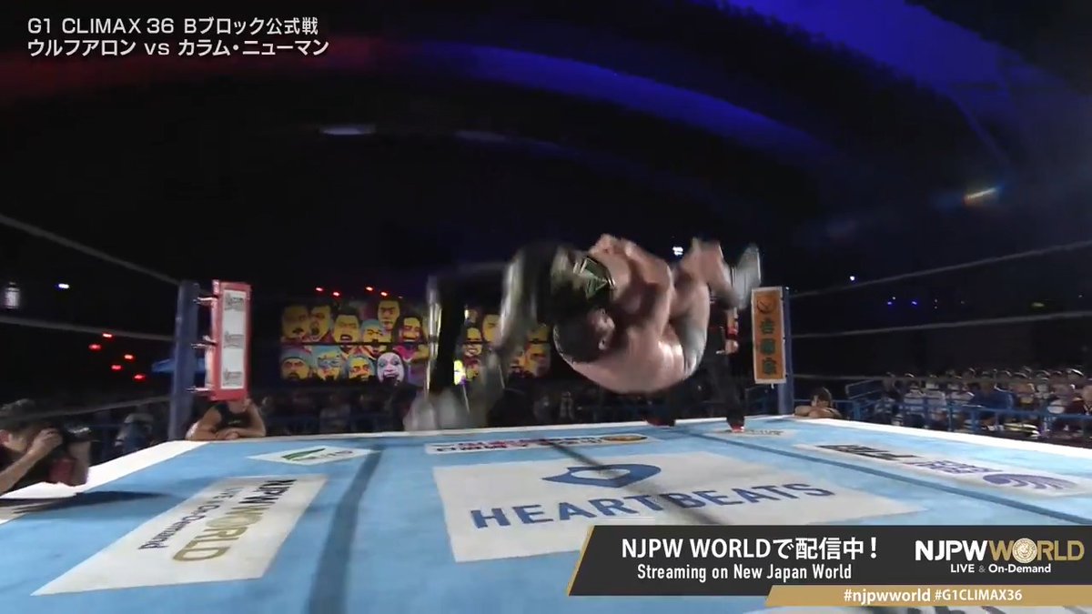 .ウルフアロン A.WOLF "Canadian Destroyer → Angle Slam → Armbar" Streaming now on #njpwworld #G1CLIMAX36