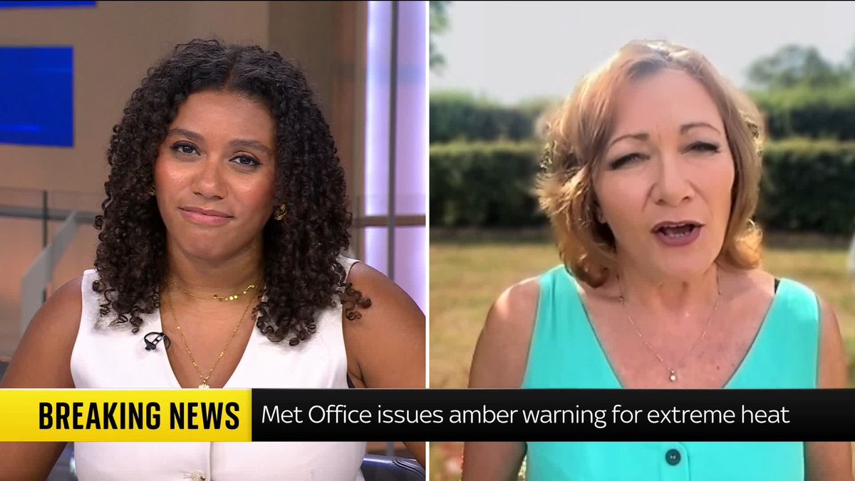 BREAKING: Extreme heat warning issued for parts of the UK as heatwave begins - with highs of 38C forecast. Sky meteorologist Jo Wheeler shares her expertise about the fifth heatwave of the year 📺 Sky 501, Virgin 602, Freeview 233 and YouTube