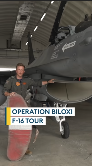 "My main mighty machine"🗣️ 🦅Captain 'Tweak' Beraczko takes us inside the F-16 'smiling killer' jet- the versatile air superiority fighter guarding Nato's eastern flank 📺Watch the full tour on the BFBS Forces Youtube🔗