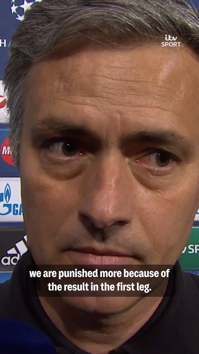 "Maybe yeah, lets see!" 👀 José Mourinho hinted at his return to Chelsea in 2013 after Real Madrid's Champions League exit to Borussia Dortmund 🤯 Little did we know during this time Mourinho had accepted the Man United job from Sir Alex Ferguson #ITVFootball | Gabriel Clarke