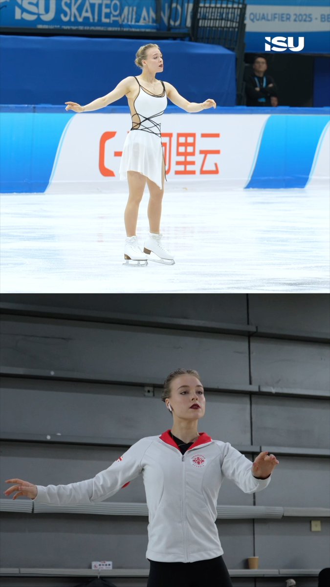 Off-ice, on-ice: same program, same precision. Anastasiia Gubanova skates it in her mind first. Then it clicks on the ice. That's the magic. โจ #FigureSkating