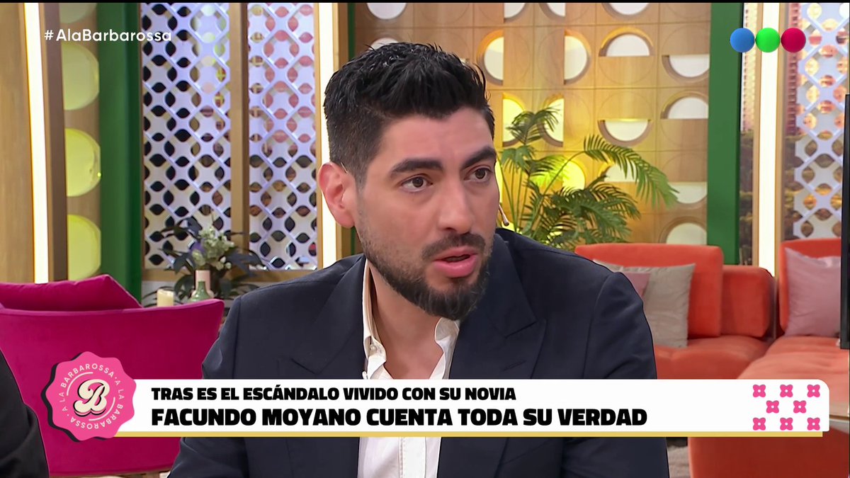 "Yo sabía que ella consumía", afirma Facundo Moyano tras el episodio confuso 🗣️ Mirá #ALaBarbarossa en Telefe 📺