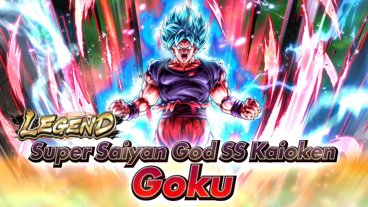 ◥◣New Character Info!◢◤ LEGEND "Super Saiyan God SS Kaioken Goku" from "Episode: Universe Survival Saga (S)" is joining the fight! #DBLegends #DragonBall