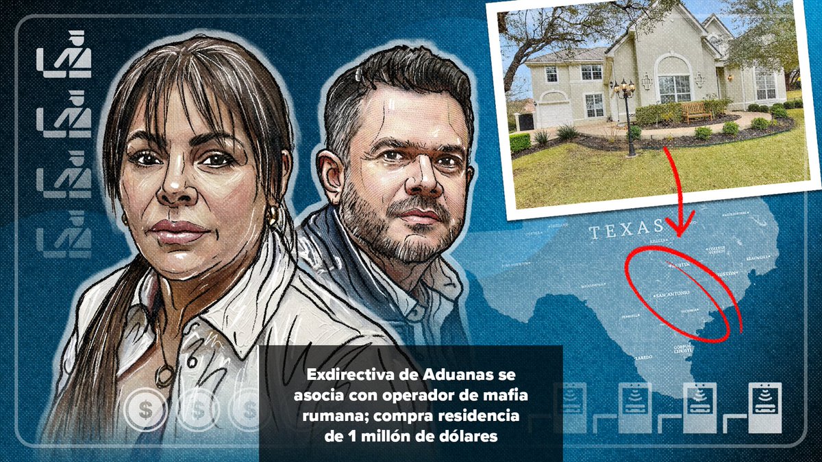 🔴 #ÚLTIMAHORA: Una exdirectiva de Aduanas de México, responsable de contratos clave con Horacio Duarte y Rafael Marín Mollinedo, se asoció en EE.UU. con un operador financiero de la mafia rumana. A la par, se hizo de una residencia en Texas valuada en cerca de un millón de dólares. 🧵