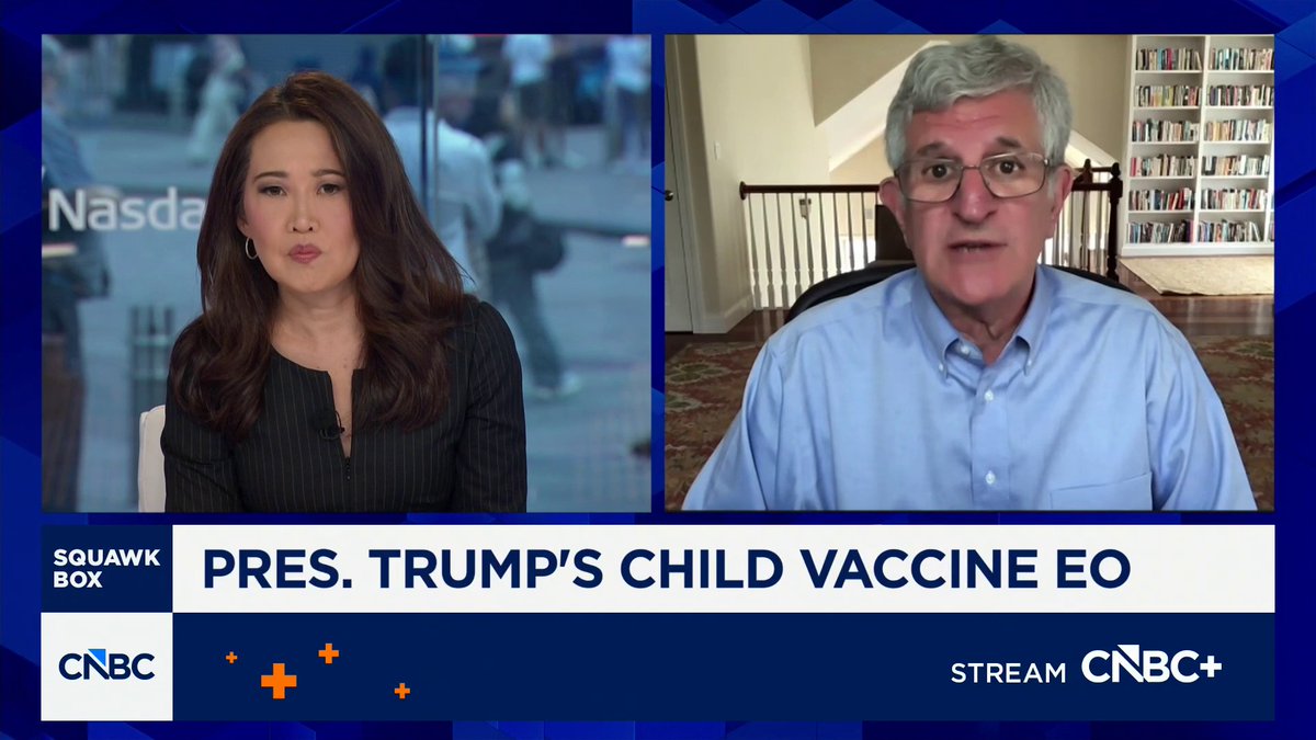 Vaccine expert Paul Offit reacts to Pres. Trump's order backing fewer routine vaccines for kids and call for three separate shots for measles, mumps, and rubella: "President Trump and Robert F. Kennedy, Jr. are science-resistant denialists.," he says.