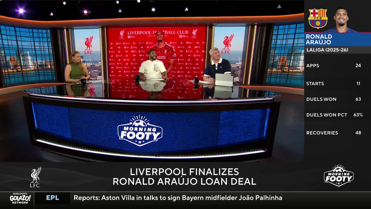 "I think it shows a level of desperation from Liverpool" 😳 Troy Deeney gives his take on the Ronald Araujo deal as the Uruguayan defender joins Andoni Iraola's squad on loan ✍️