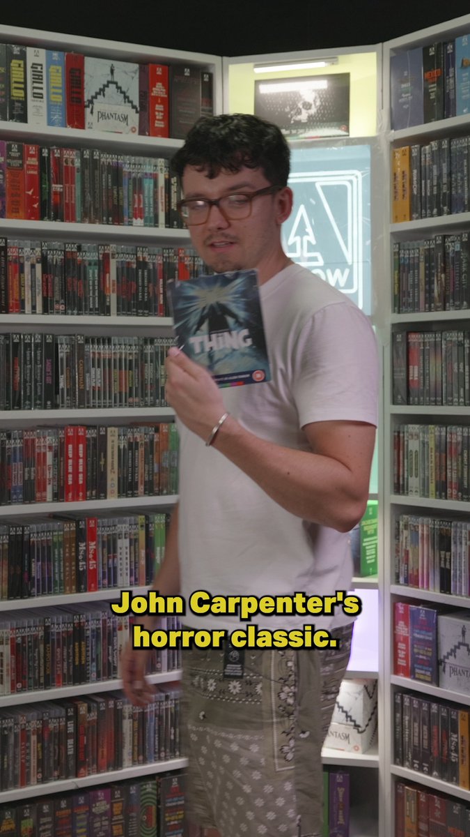 Greatest practical effects film of all time? Asa Butterfield stopped by the Arrow Video Store 📺