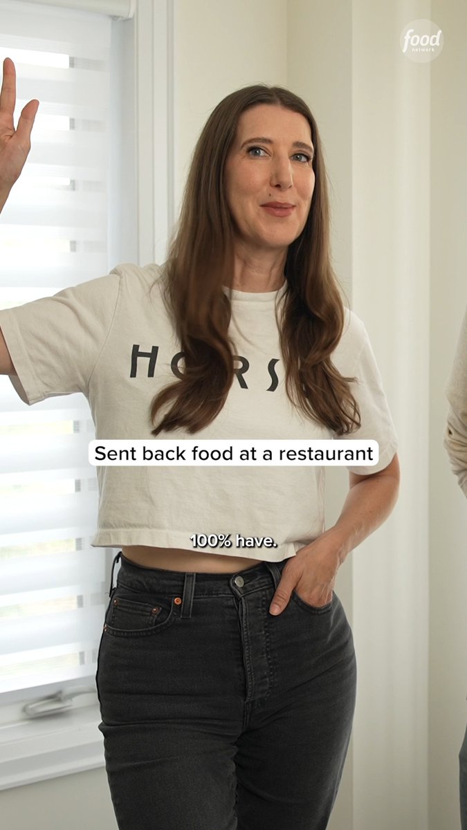 When the food they ordered is bad, Jen Agg isn't afraid to send it back, while @aaronsanchez makes someone else at the table do it for him 😂 #RestaurantImpossible: Last Call > Thursdays @ 8|7c