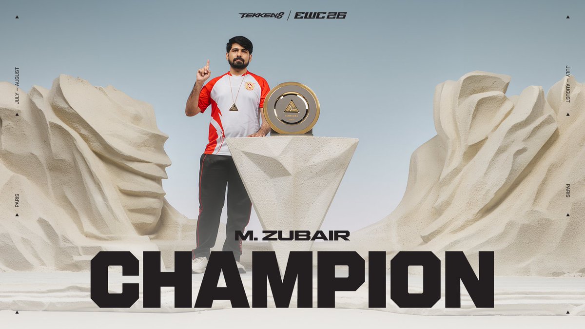 M. Zubair took TEKKEN 8 at EWC26 by storm ๐ฉ๏ธ Watch the Champion Reel and relive the rise of a new legend!