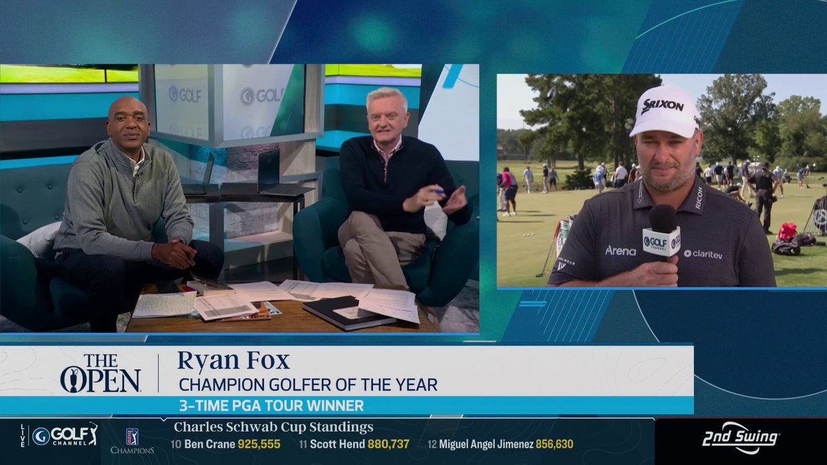 Ryan Fox and the Kiwis drank HOW MANY bottles of wine from the Claret Jug?! 😂🇳🇿 "We did it pretty well, maybe not as well as Shane [Lowry] did it."