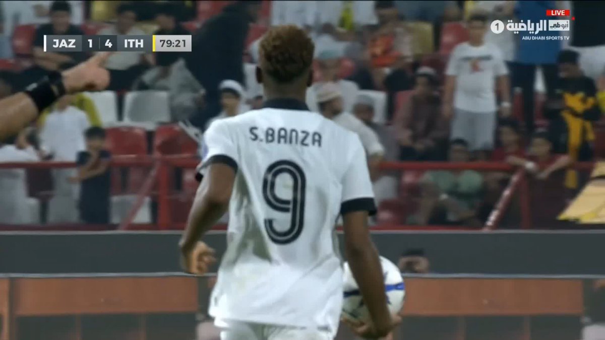 فريق الجزيرة يُسجل الهدف الأول في شباك الاتحاد عن طريق سيمون بانزا ⚽⚪⚫ #دوري_أبطال_آسيا_للنخبة #الجزيرة_الاتحاد