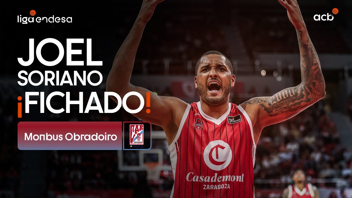 🇩🇴 República Dominicana sigue presente en la #LigaEndesa Joel Soriano llega a Santiago para reforzar el juego interior del Monbus MONBUS OBRADOIRO | #MercadoACB