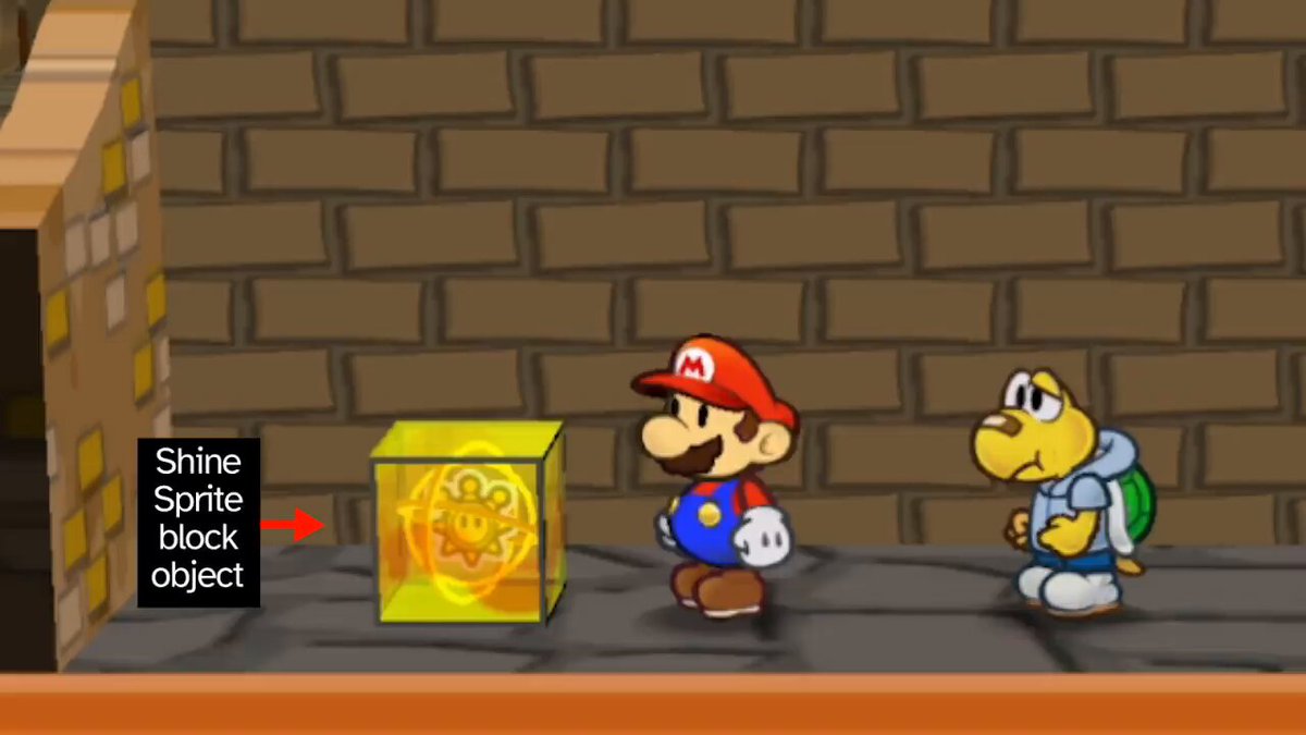 In Paper Mario: The Thousand-Year Door, each Shine Sprite can be collected twice because the icon of it appearing is not merely visual, but literally another Shine Sprite. This provides a cautionary tale to developers about never implementing a visual effect as the object itself.