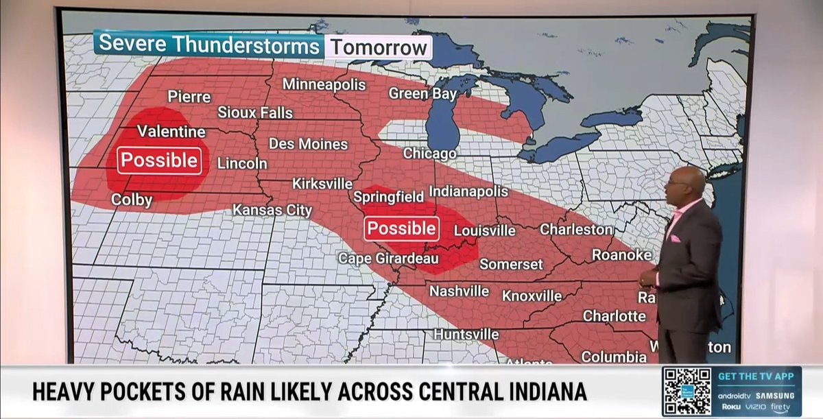 Severe weather continues across the Midwest, with more storms expected Wednesday and heavy rain increasing the risk of flash flooding into Thursday. Head to for live updates ⬇️