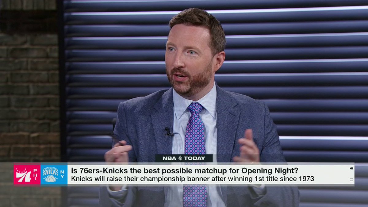 “It’s going to be like Game 4 of the NBA Finals.” —Dave McMenamin and Chiney Ogwumike preview the opening night matchup between the 76ers and the Knicks 🍿