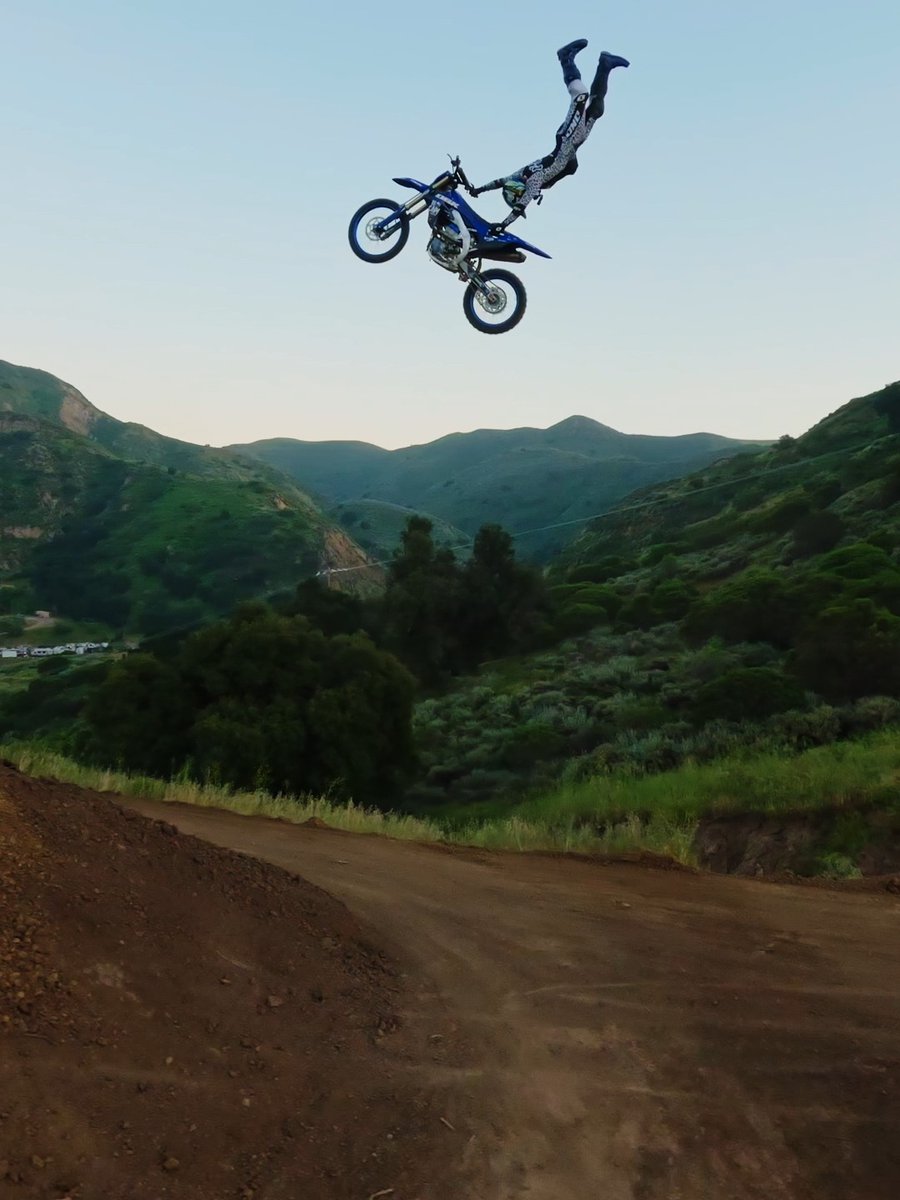 The flow of this line is unmatched ๐ ๐๏ธ Wyatt Fontenot ๐ Beverly Hills Aerials + #GoProMISSION1 PRO ๐ @monsterenergy #FullDescend #GoPro #GoProMoto #FMX #MonsterEnergyFullDescend