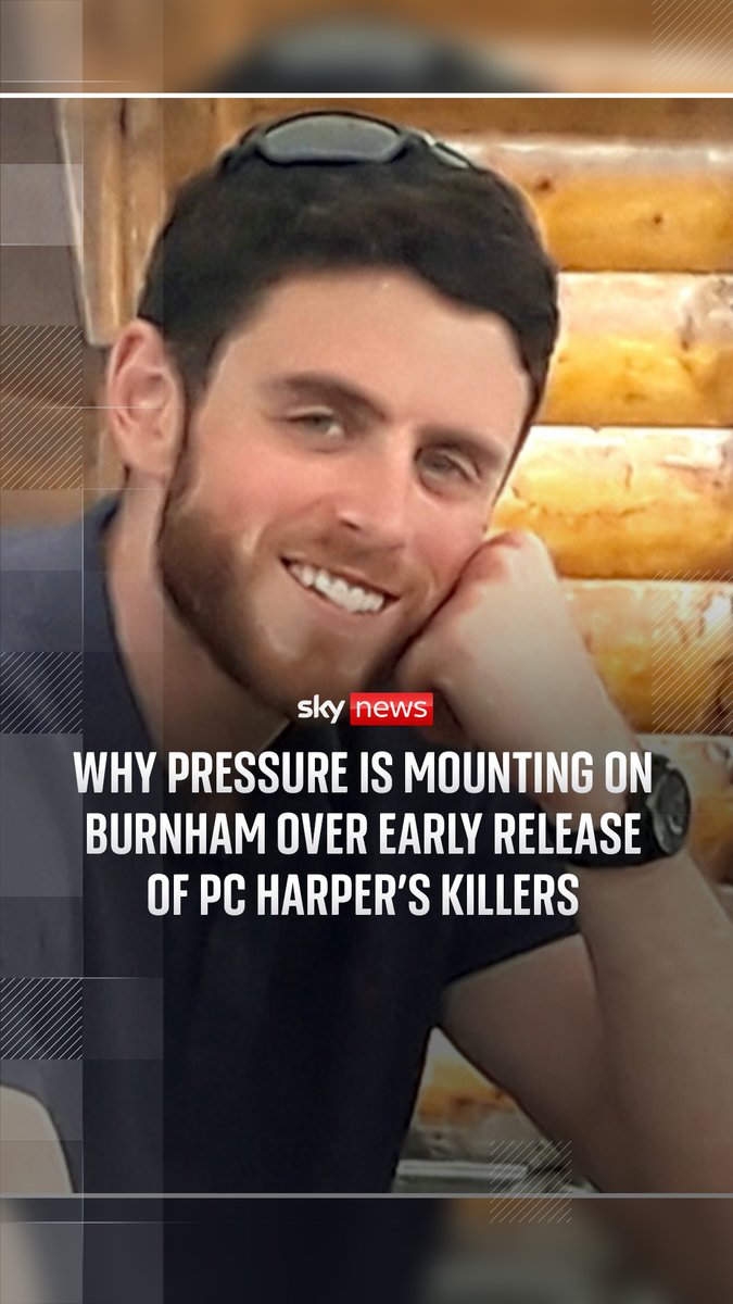 Will mounting public pressure keep PC Andrew Harper's killers behind bars? Prime Minister Andy Burnham says he's 'confident' more can be done to stop the early release of Harper's killers. Sky's Mollie Malone reports on the government policy as petition signatures mount and his mother pleads for certainty. 🔗