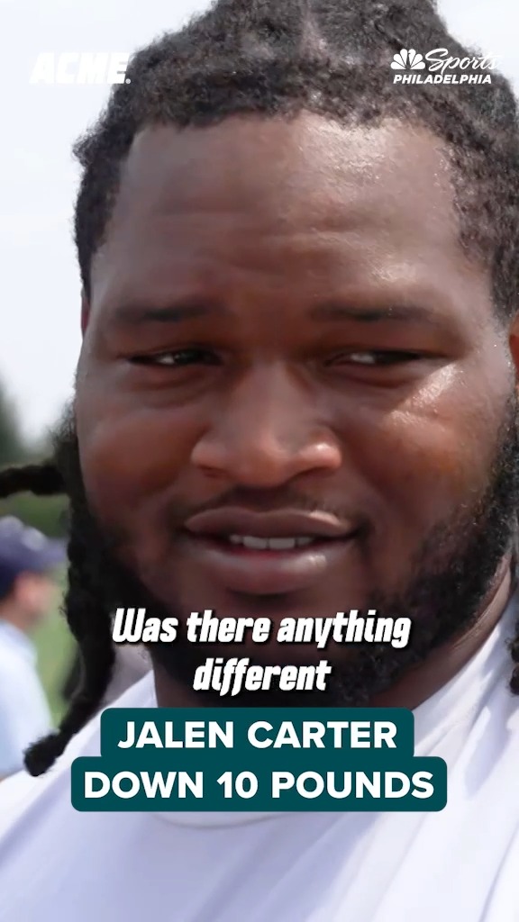 Jalen Carter explains why and how he lost 10 pounds this offseason 🧃 Acme Markets