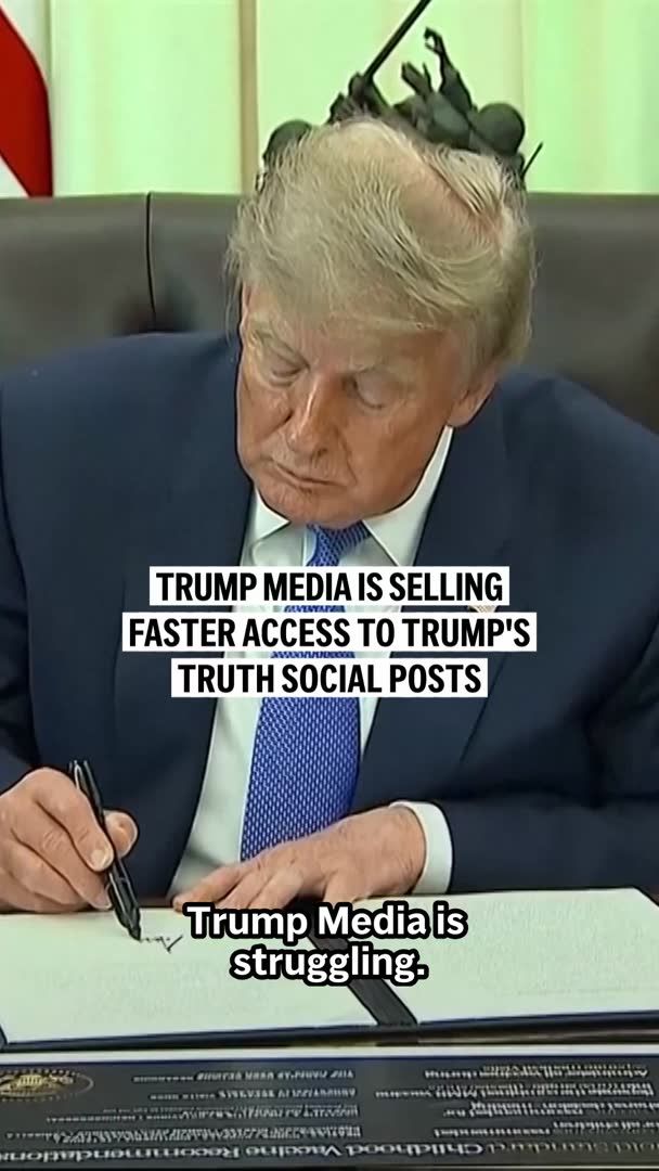 Trump Media is struggling, and now it’s turning back to its roots — offering a new service that lets people pay for faster access to Trump’s Truth Social posts.