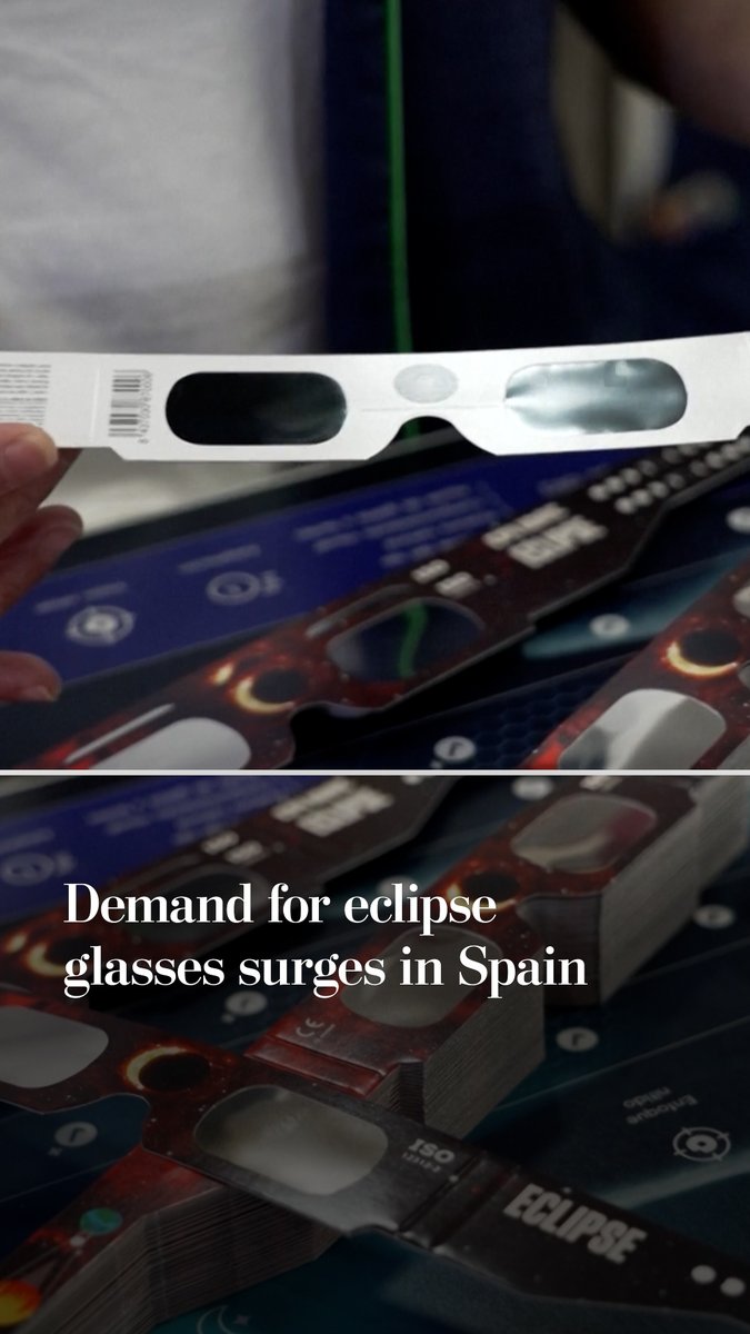With anticipation building ahead of a total solar eclipse in Spain on Wednesday, demand has surged for eclipse glasses. Lucky sky watchers may also see some bright meteors whizzing by during the eclipse.