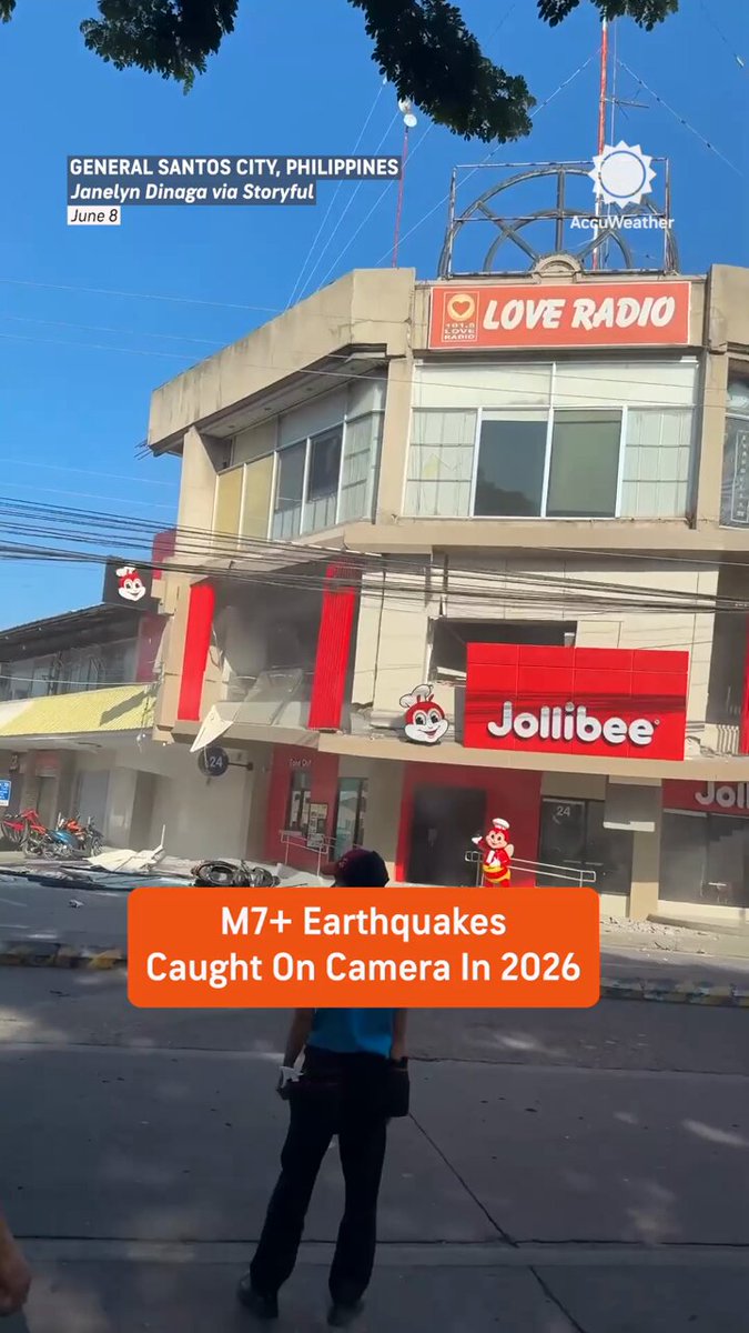 From Venezuela and Colombia to the Philippines, here are some of this year’s most powerful earthquakes—registering magnitude 7 or greater—caught on camera. 🌎 So far, 10 M7+ earthquakes have struck around the world in 2026.