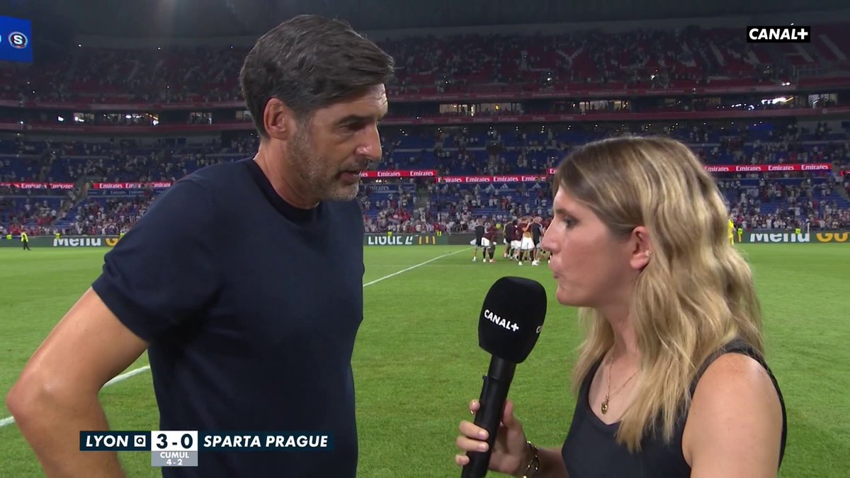 "On a mérité cette qualification" 🔥 La réaction de Paulo Fonseca après la victoire et la qualification de l'OL pour les barrages de la Ligue des champions ⚡️ #UCL | #OLSparta
