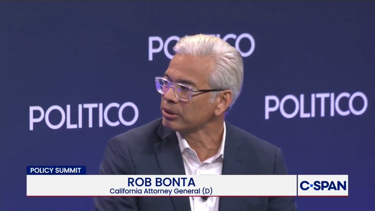 .Rob Bonta (D-CA) on if the lawsuit against Paramount-Warner Bros. Discovery merger is because of control over CNN: "It is not part of our complaint. What Mr. Ellison has posited is false yesterday, false today, false tomorrow, false all-day everyday."