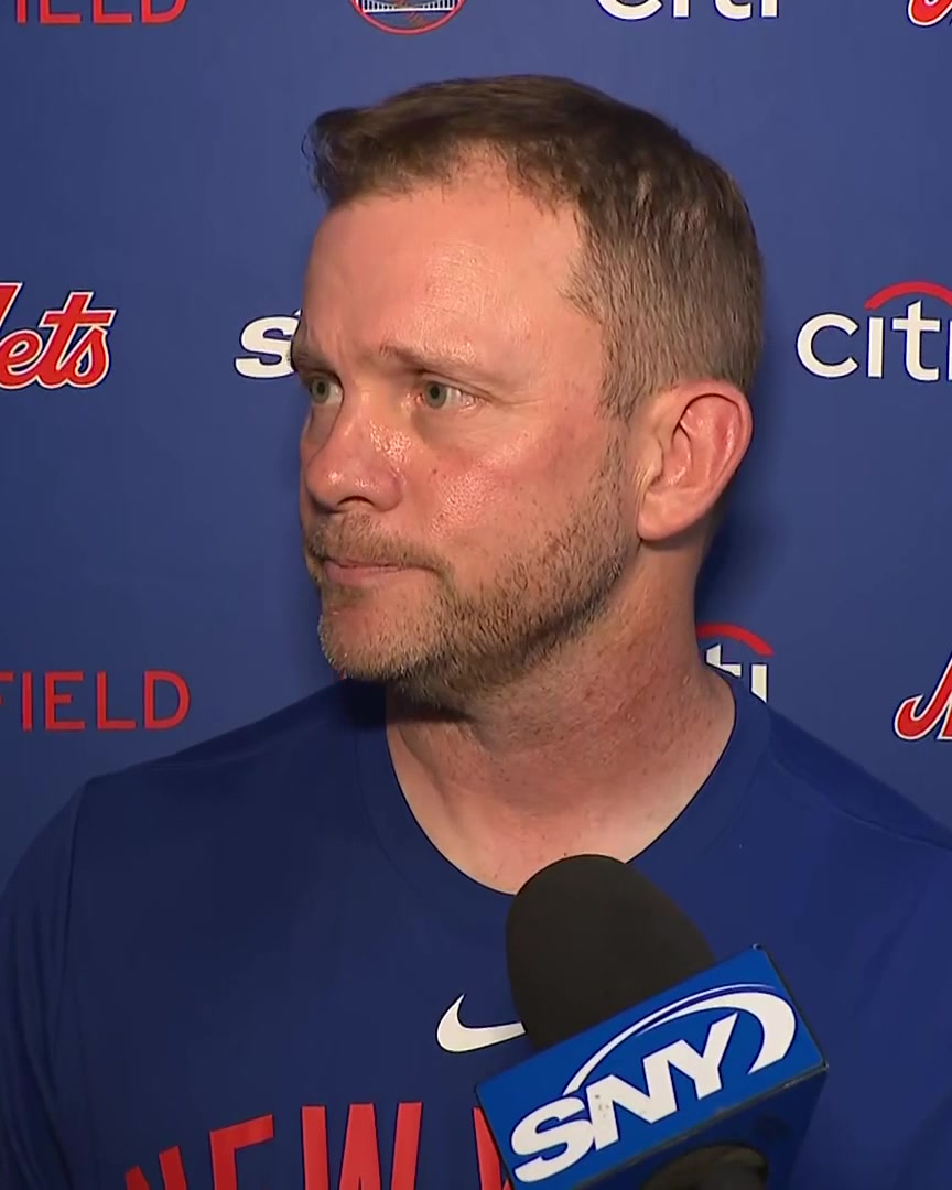 "I think we want to see ingredients that we believe will succeed on the field here. We want to put him in a place where he's going to be successful when he comes back." Andy Green talks about what the Mets want to see from Jonah Tong in Triple-A before bringing him back up: