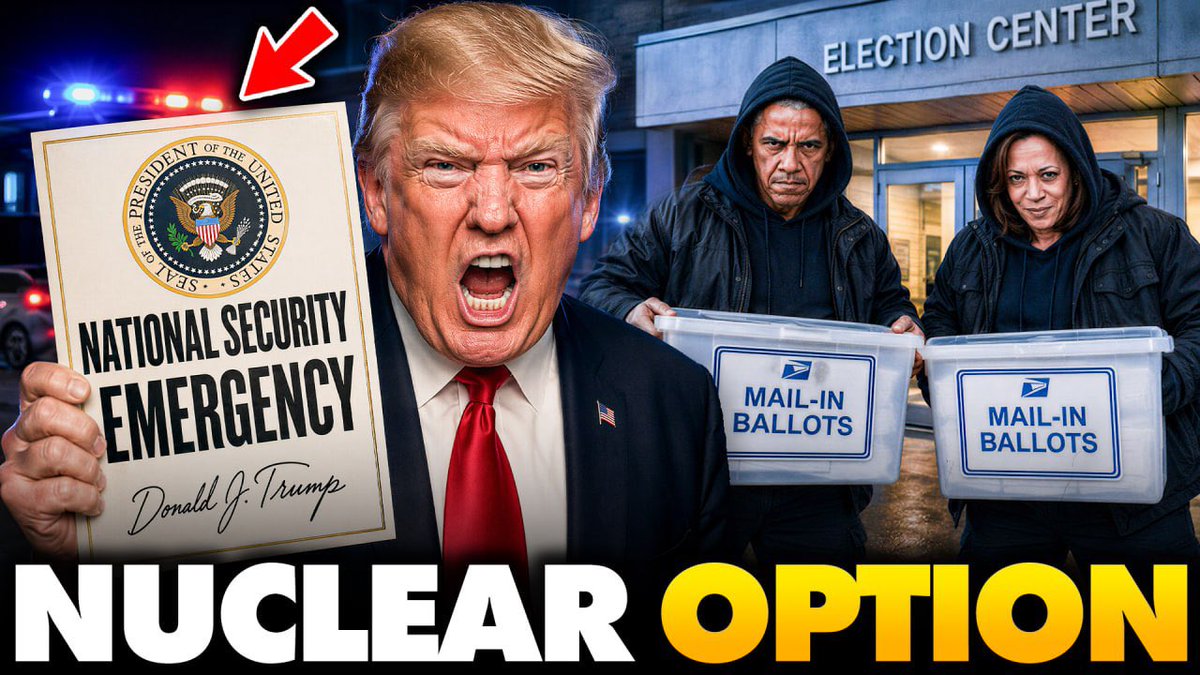 🚨 Trump Hints He Will Declare ‘NATIONAL EMERGENCY’ To SECURE Elections Until The SAVE America Act Is Passed. Hundreds of noncitizens had their votes count in the last election and thousands more are on the voter rolls — and that’s just what we know of. President Trump not only has the right, but the obligation to eradicate voter fraud. Election security is national security. Pass The SAVE America Act at all costs.