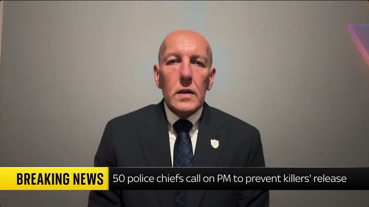 Prison Officers' Association national chair Mark Fairhurst says it's 'absolutely vital' the government changes its mind over early release of prisoners and ensures those convicted of manslaughter are exempt from it. 📺 Sky 501, Virgin 602, Freeview 233