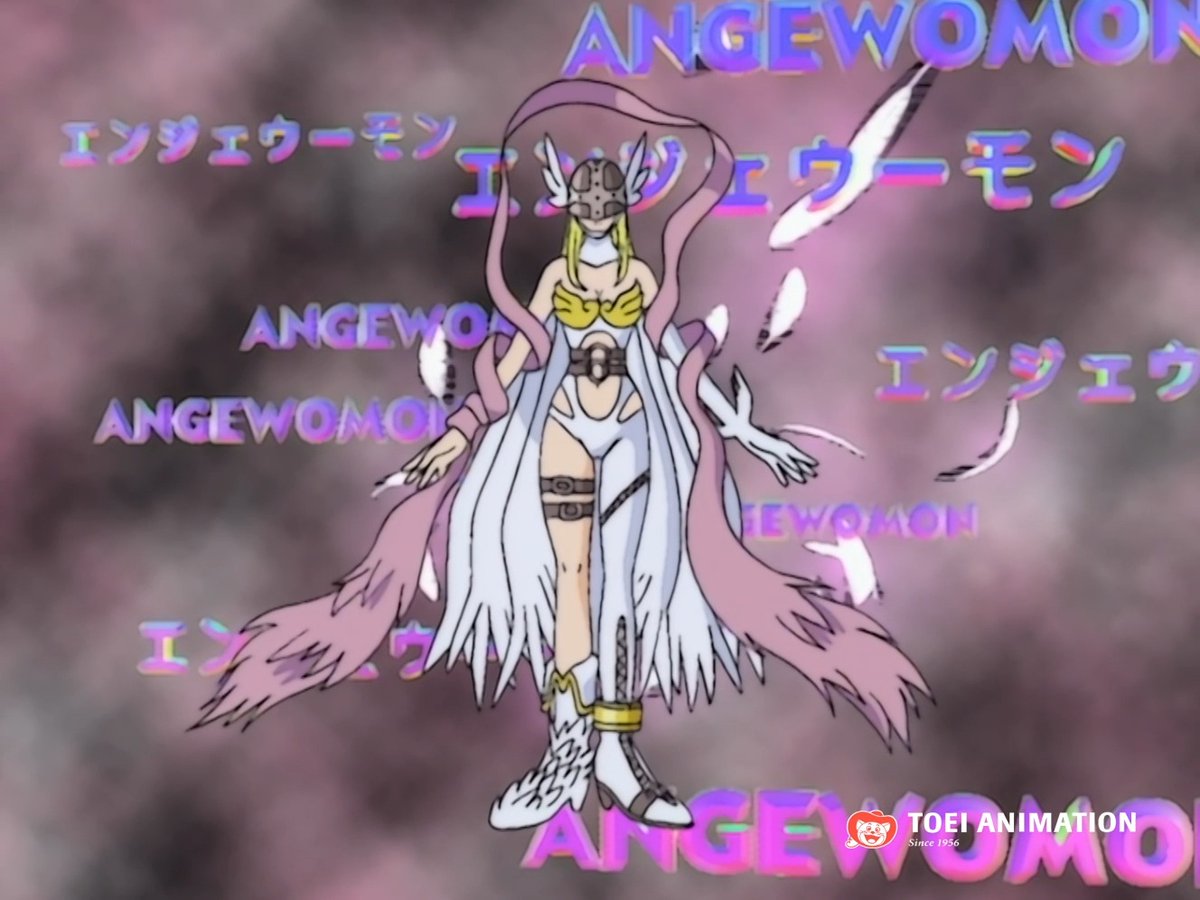¡Aparece Angewomon! 🏹✨ ¿Es uno de tus Digimon favoritos? 💛 ¡Cuéntanos en los comentarios! #Digimon #DigimonAdventure02 #Angewomon