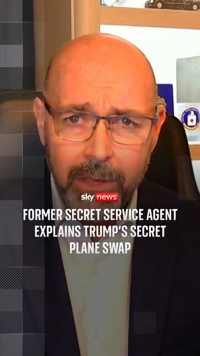 U.S President Donald Trump was moved from Air Force One to a military jet via a catering container at Ankara airport last month, the Washington Post and New York Times reported, citing US officials. Former Secret Service agent Paul Eckloff spoke to Sky News about the strategies involved. 🔗
