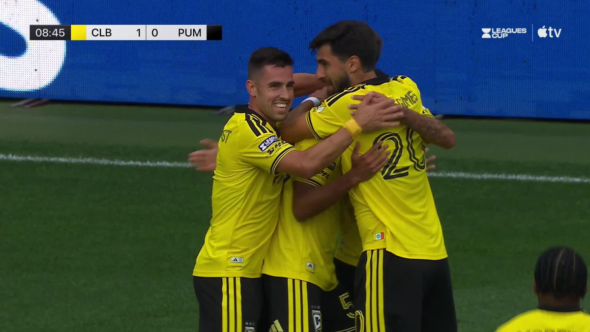 Tarun Karumanchi heads it in to give The Crew a fast start against Pumas! ⏱️ 📺 Apple TV: