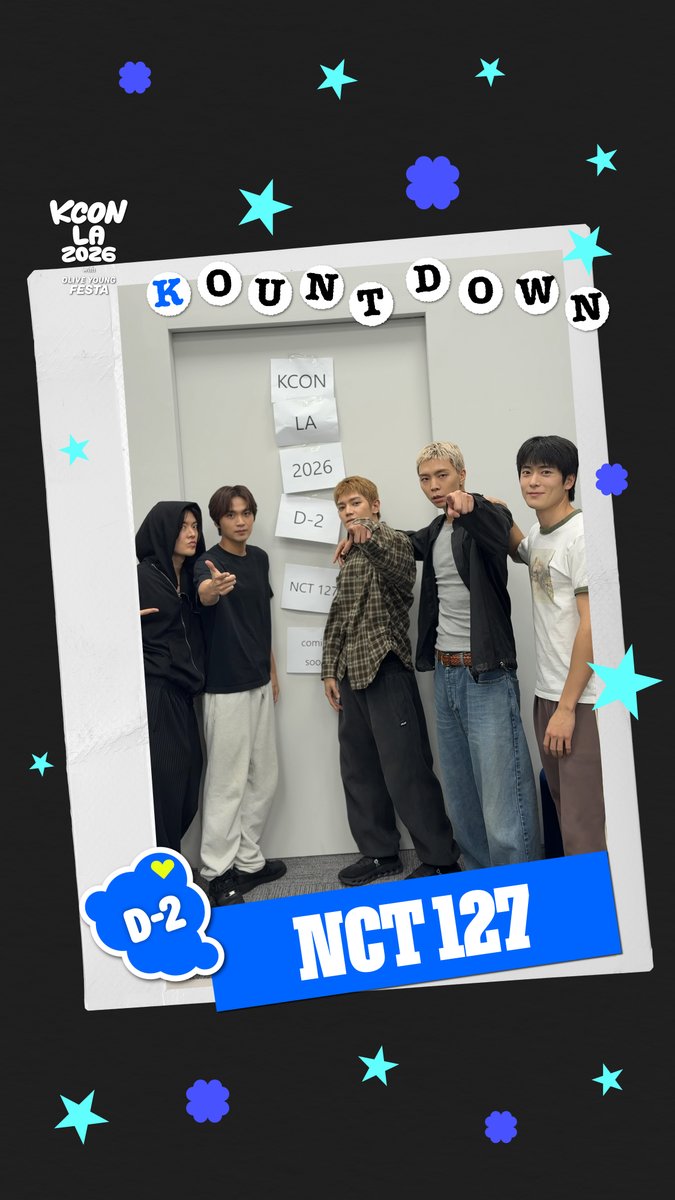 [#KCONLA2026] D-2 KOUNTDOWN 🎉 2 DAYS LEFT UNTIL KCON LA 2026! Ready to light up KLOVER'S SOUL CITY w/ #NCT127?🔥 - 𝐆𝐄𝐓 𝐘𝐎𝐔𝐑 𝐓𝐈𝐂𝐊𝐄𝐓 𝐍𝐎𝐖! 🎟️ 🔗Ticket Info - KCON LA 2026 AUG 14-16 Arena, LA Convention Center Let’s #KCON