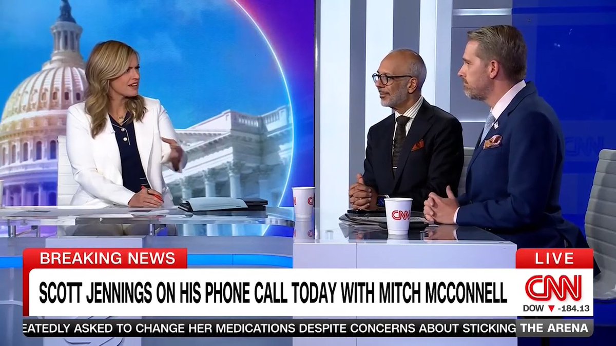 Mitch McConnell phone call lands Scott Jennings in CNN hot seat. 🎥: CNN