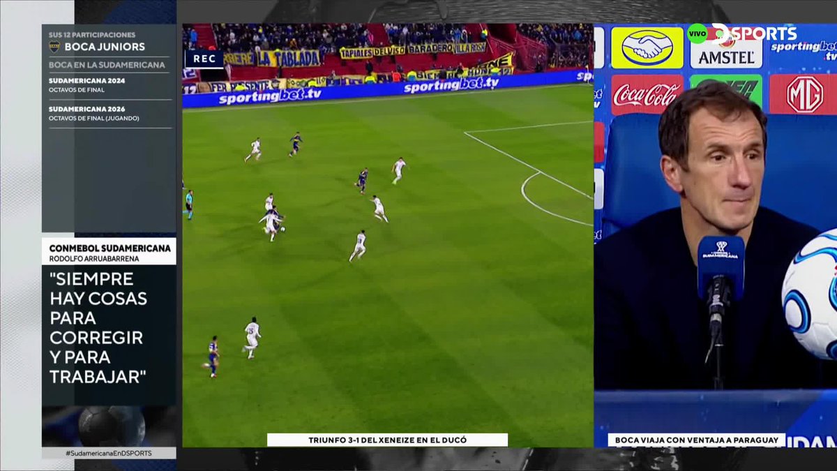 🗣️#Arruabarrena s/#Merentiel: "No está en racha, nada más. EN EL TRUCO SI ME GANA, liga bastante. Pero en el partido, HACE TODO: estuvo activo, le anularon un gol... no es la posición más cómoda para él pero se está adaptando a eso".